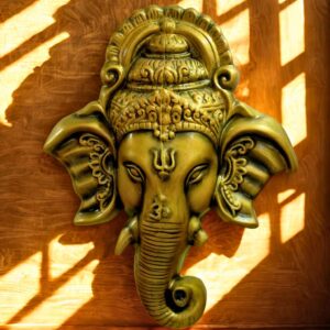 Golden Ganesha Wall Art