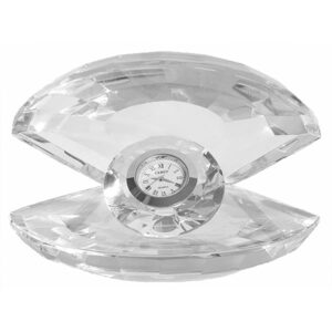Crystal Oyster with Clock