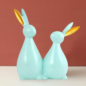 Cute Bunny Couple Showpiece