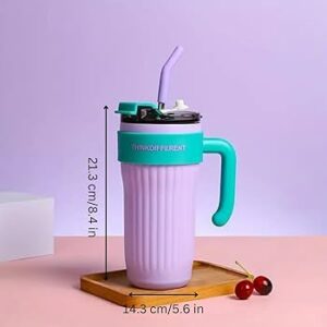 Metal Tumbler with Straw