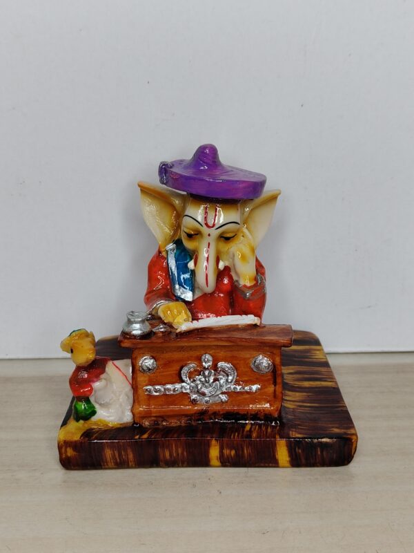 Writing Ganesh Ji Idol Showpiece