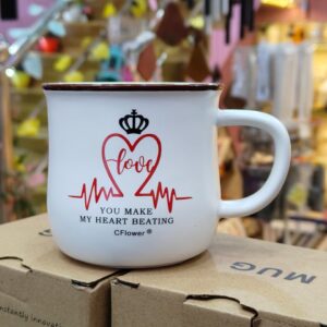 Heart beat mug