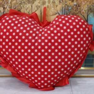 Polka Dot Heart Pillow